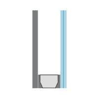 Mat glas HR++ 1-zijdig gelaagd