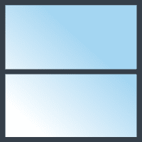 HR++ 2-zijdig gelaagd 2-vakken (1 roede horizontaal)