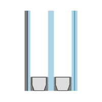 Mat glas triple HR+++ 2-zijdig gelaagd