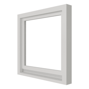 Vast raam (binnenzijde) | 1 vak | hout