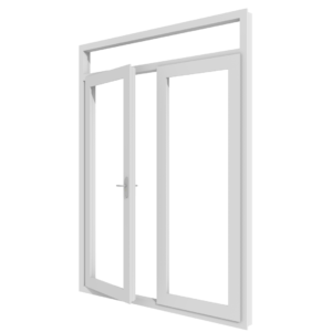 Tuindeuren (stolp) met bovenlicht – buitendraaiend | kunststof