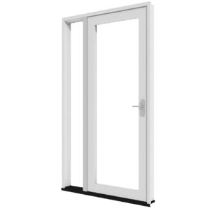 Enkele terrasdeur met zijlicht links (buitendraaiend) | kunststof