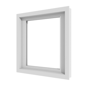 Vast raam (binnenzijde)  | 1 vak | kunststof