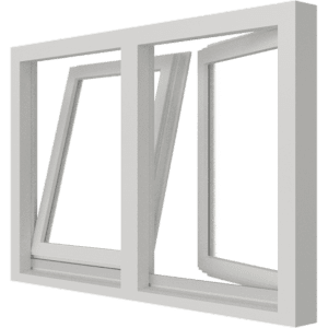 Draai-kiepraam | 2 vakken | hout